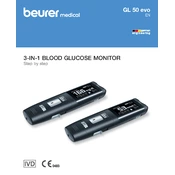 Beurer GL 50 Evo mgl/dL Blood Glucose Monitor manual cover