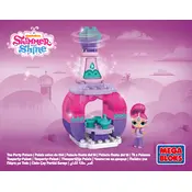 Mega Bloks Mattel Tea Party Palace DXH12 Construction Set manual cover