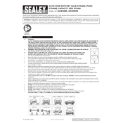 Sealey AAS3000 Axle Stand manual cover