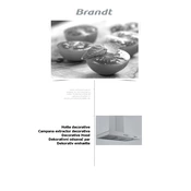 Brandt BHB6602X Hood manual cover