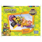 Mega Bloks Mattel Half-Shell Heroes DMW42 Construction Set manual cover