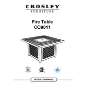 Crosley CO9011 Table manual cover