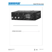 Shure FP33 Microphone manual cover