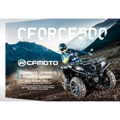 CFMOTO CFORCE 500 CF500AU-7L 2020 ATV manual cover