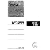 Icom IC-M57 Transceiver manual cover