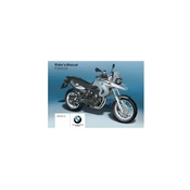 BMW F 650 GS 2007 Motorcycle manual cover