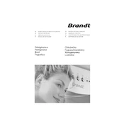 Brandt SL2810 Refrigerator manual cover