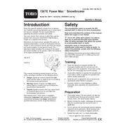 Toro Power Max 726TE 38611 Snow Thrower manual cover