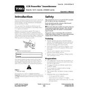 Toro Powerlite CCR 38173 Snow Thrower manual cover