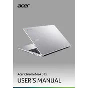 Acer Chromebook 315 CB315-4H-C8XU Laptop manual cover