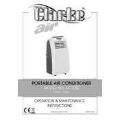 Clarke 3230567 AC7050 Portable Air Conditioner manual cover