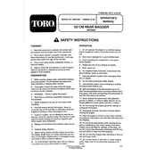 Toro 21-inch 26631BC Mower manual cover