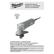 Milwaukee 6805 Shears manual cover