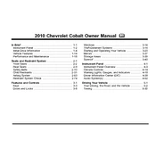 Chevrolet Cobalt 2010 manual cover