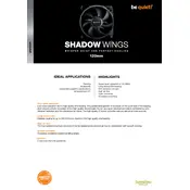 be quiet! Shadow Wings 120mm High-Speed Fan manual cover