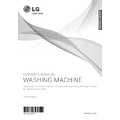 LG WM4270HWA WM4270HWA.ABWEPUS Washing Machine manual cover