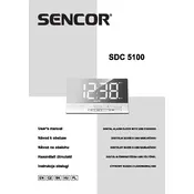 Sencor SDC 5100 Clock manual cover