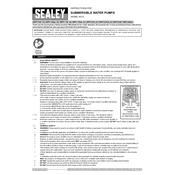 Sealey WPC100.V2 Pump manual cover