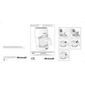 Brandt CAF-DECO Coffee Maker manual cover