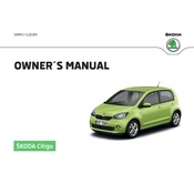 Škoda Citigo 2015 Car manual cover