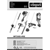 Scheppach MPT3400-4PGE 5904802904 Garden Tool Set manual cover