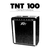 Peavey TNT 100 Amplifier manual cover