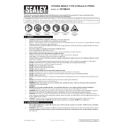 Sealey YK10B.V4 Hydraulic Press manual cover