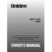 Uniden DECT 1730 Series Telephone manual cover