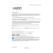 Vizio XVT323SV TV manual cover