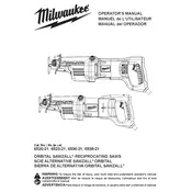 Milwaukee 6520-21 Saw manual cover