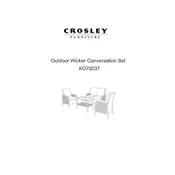 Crosley KO70037 Chair manual cover