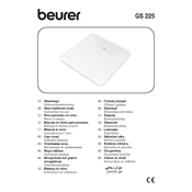 Beurer GS 225 Scale manual cover