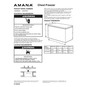 Amana AQC0902LW Freezer manual cover