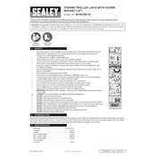 Sealey 3015CXD.V3 Trolley Jack manual cover