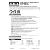 Sealey SC10LR.V3 Crane manual cover