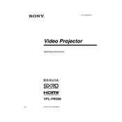 Sony VPL-VW200 manual cover