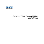 Epson Perfection V800 manual cover