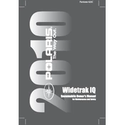 Polaris Widetrak IQ 2010 manual cover