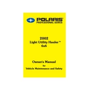 Polaris Light Utility Hauler manual cover