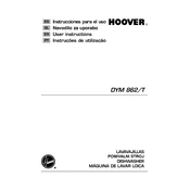 Hoover DYM 862X T manual cover