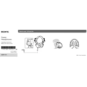 Sony MDR-V55 manual cover