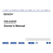 Denon PMA-2500NE manual cover