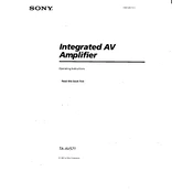 Sony TA-AV571 manual cover