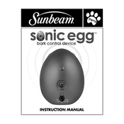 Sunbeam Sonic Egg manual cover