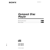 Sony CDP-CE245 manual cover