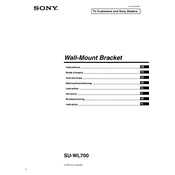 Sony SU-WL700 manual cover