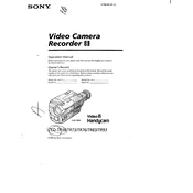 Sony CCD-TR36 manual cover