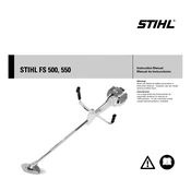 Stihl FS 500 FS 550 manual cover