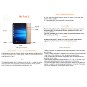 Xiaomi Mi Pad 3 MCE91 manual cover