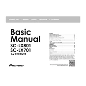 Pioneer SC-LX701 manual cover